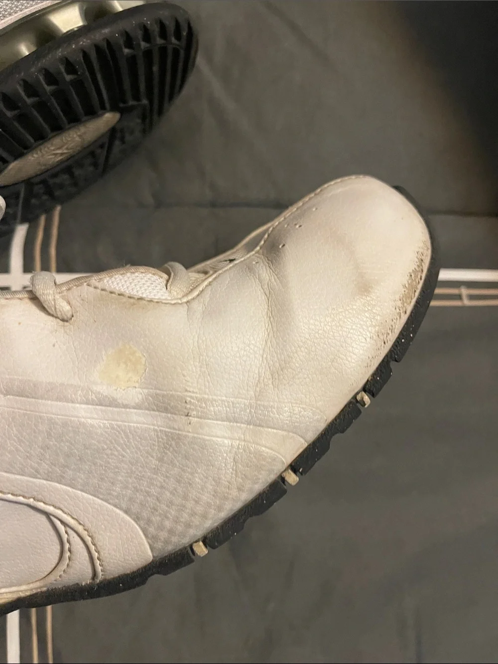 Nike Men’s White Sneakers with Black Swoosh